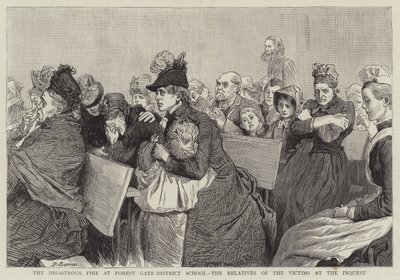 Den katastrofale brand på Forest Gate District School, de pårørende til ofrene ved efterforskningen af Robert Barnes